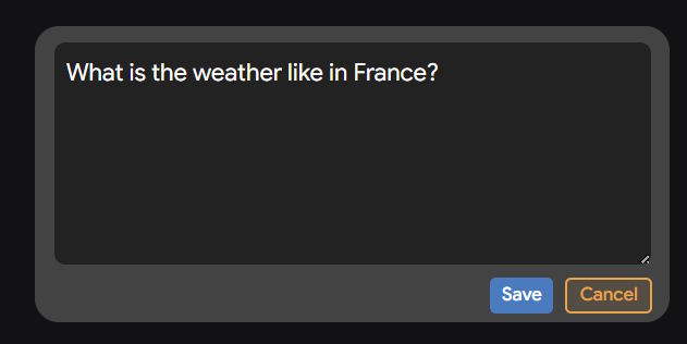 Edit message textbox