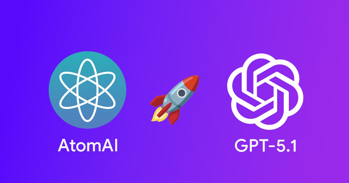 AtomAI Improves with GPT-5.1: Faster, Smarter, and More Human